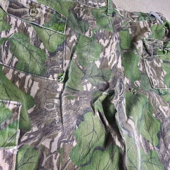 VTG 80s 90s Mossy Oak Camo Cargo Pants Mens XL Full Foliage Hunting Outdoor - Picture 12 of 13